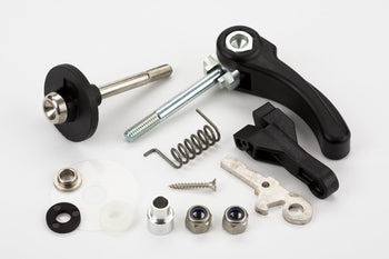 Brompton Hinterbau-Clip, Set MIT Schnellspanner