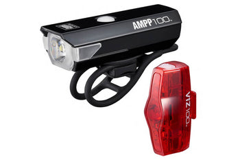 Cateye AMPP 100 / VIZ 100 Bike Light Set