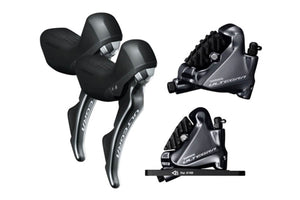 Shimano Ultegra R8020 STI Gear Shifter and Ultegra Disc Caliper Kit