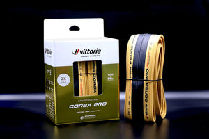 Vittoria Corsa Pro TLR Limited Edition Gold Tyres (Pair)