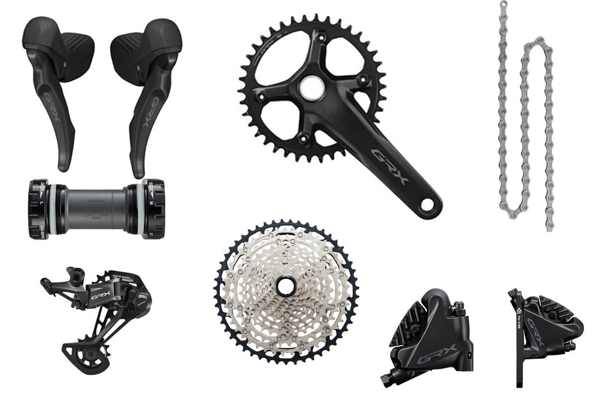 Shimano GRX 610 1x12 Speed Wide Gravel Groupset Condor Cycles